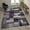 Purple, variant on Flash Furniture Elio Rectangular Contemporary Black, Grey, Purple Area Rug, 2' x 3'