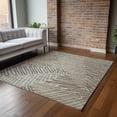 thumbnail image 6 of Addison Rugs Mayfield Washable Transitional Tropical, Leaves, Botanical Mocha Rectangle Rug, 10' x 14', 6 of 6