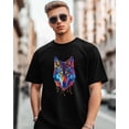 thumbnail image 1 of Mens T-Shirts,Watercolor Wolf Short Sleeve T Shirts for Men Crew Neck Tees,Loose Fit Casual Men's T-Shirts for Teens Boys, 1 of 8