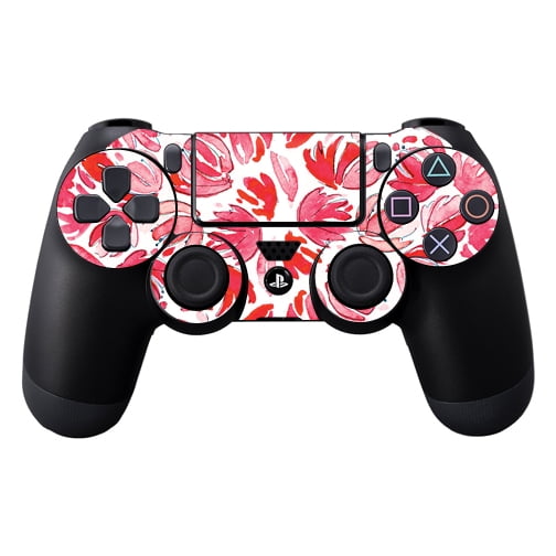 Skin Decal Wrap For Dualshock Ps4 Controller Red Petals Walmart Com Walmart Com