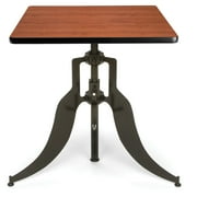 Cherry 30-Inch Square Adjustable Height Table