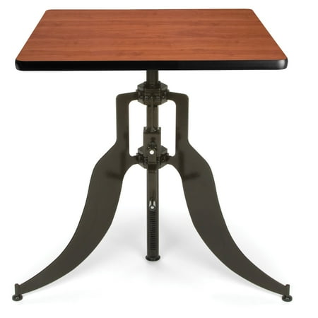 Cherry 30-Inch Square Adjustable Height Table