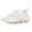 White, variant on NOKIO Mens Fashion Sneakers Platform We𝖽ge Athlet𝗂c Shoes with Comforatble Soft Cushion Sole, Colorful Casual Walking Shoes Lightweight Breathable Running Shoes for Back to College, Travel