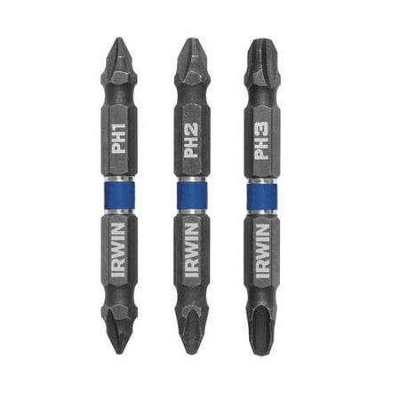 

1 PC-Irwin IWAF32DEPHMIX3 Double-Ended Impact Bit Set 3 Piece 2-3/8