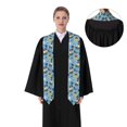 thumbnail image 4 of Haiem Pirate Marine Animals Pattern Graduation Stole 2024 | Premium Satin Sash for Graduation Ceremony, 4 of 7