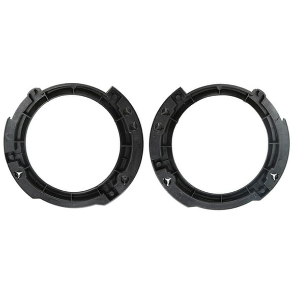 Furulu 2Pcs 7" Headlight Round Ring Mounting Bracket Set For Jeep Wrangler JK 2007-2018