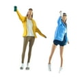 thumbnail image 2 of Colcolo 2 Pieces 1/64 Scale Female Figures Model for Micro Landscape Miniature Scene, 2 of 8