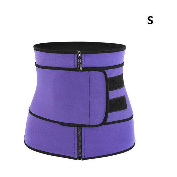 kurtrusly Ceinture Amincissante Taille Femme Ceinture Gainante Ceinture Ajustable Polyester Gaine Amincissante Entraîneur de Taille Corset, Violet, P