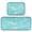 Cyan-blue Flashing Pattern, variant on 2-Piece Kitchen Mat Set Non Slip Washable Floor Mats Decorative Rugs for Kitchen Sink Laundry Gray Flashing Pattern