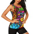 thumbnail image 2 of Fotbe Butterfly Garden Blusas Sin Mangas para Mujer – Estilo Casual, Corte Suelto, Slim-Fit, Cuello Redondo Deportivo, Tops de Verano para Gimnasio y Yoga-Large, 2 of 7