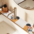 thumbnail image 2 of Yayeee Faucet Mat for Kitchen Sink 14.7" Diatomite Long Splash Guard Pad, Cartoon Flowers, 2 Pack, 2 of 7
