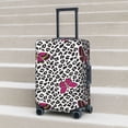 thumbnail image 5 of pink butterfly Leopard print Luggage Cover Anti Scratch, Elastic Suitcase Protector Suitcase Covers for Luggage Fits 18-32 Inch Luggage, 5 of 5