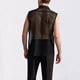 thumbnail image 5 of Camiseta sin mangas con cuello vuelto para hombre, informal, a la moda, lisa, sin mangas, con botones, blusa de poliéster con encaje., 5 of 5