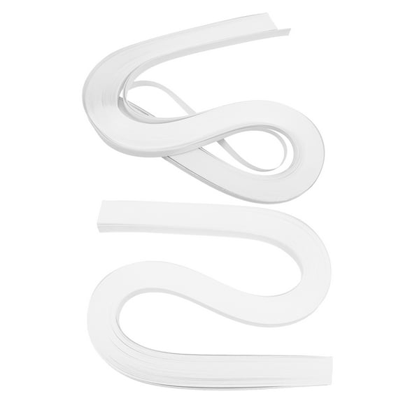 Raindrops 2 Sets Quilling Paper for Experienced in Diy Handcraft Projects White