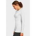 thumbnail image 2 of Sofra Women's Plus Size Long Sleeve Classic Fit Crew Neck T-Shirt Top, 2 of 4