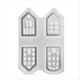 thumbnail image 1 of Molde de Silicona para Ventana de Casa Hueca, Moldes para Portavelas, Candelabro, Decoración de Ambientes, Iluminación, Molde de Yeso para Casa, 1 of 5