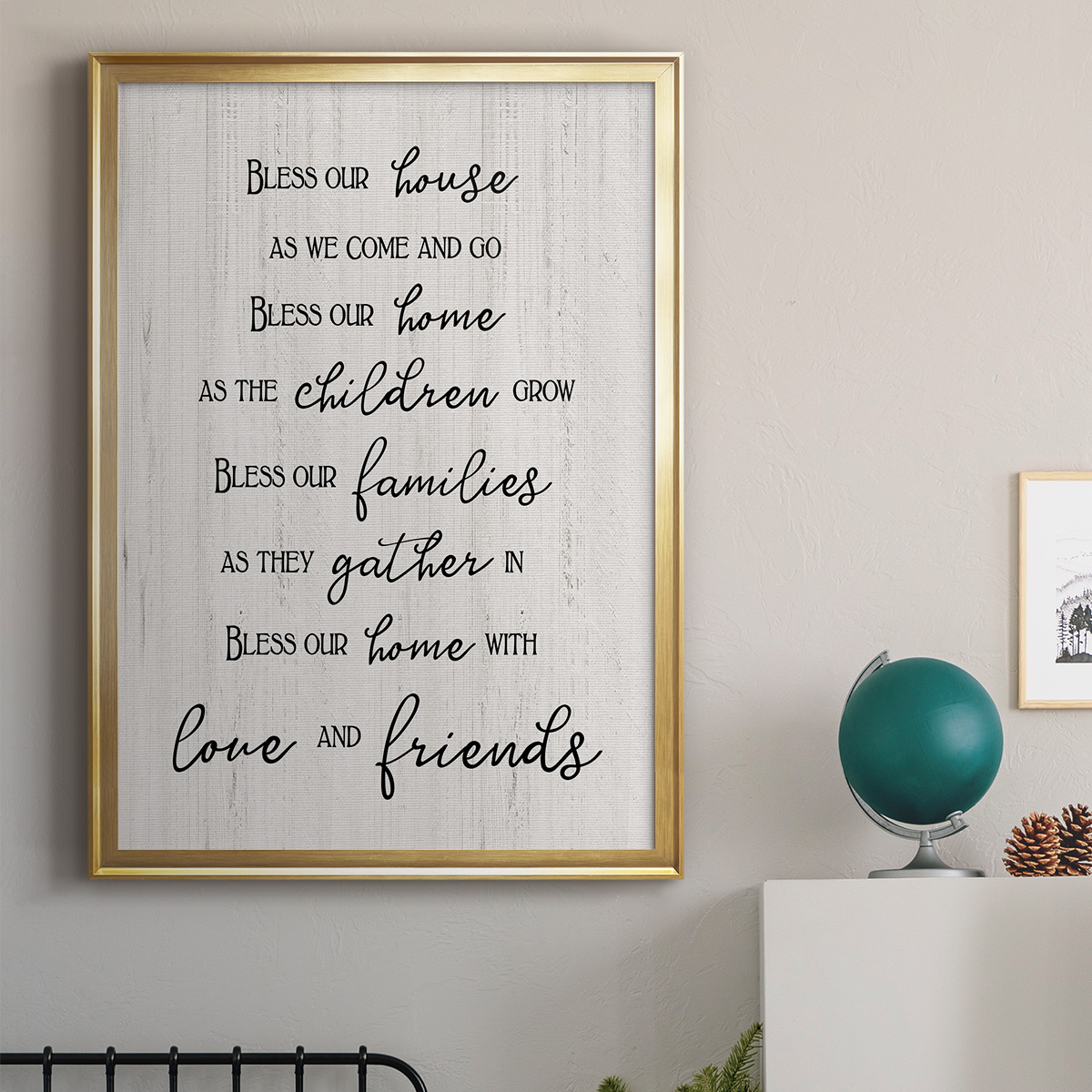 Love and Friends Premium Framed Print - Ready to Hang