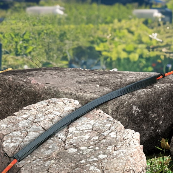 Protector de cuerda para escalar al aire libre Cola protección de equipo para Montañismo Rappel Negro 70cm
