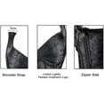thumbnail image 6 of VASLANDA Women's Gothic Jacquard Shoulder Straps Tank Overbust Corset Bustiers, 6 of 6