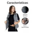 thumbnail image 3 of Chaleco Acolchado Impermeable HikePath para Mujer Color Gris Talla Extra Grande, 3 of 6