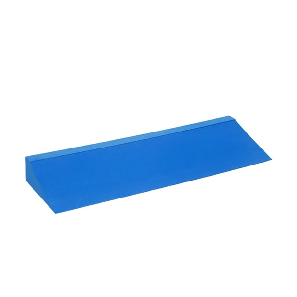 Tablas inclinadas con cuña de espuma para yoga, ejercicios para estirar pantorrillas, bloques res para gimnasio en casa, ejercicios para estirar los pies, cuña para sentadillas, azul