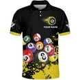 thumbnail image 5 of Personalized Billiard Polo Shirt Shirts Men Women Custom Name 3D Team Apparel Gift 8 Ball Pool S-5XL (Pink, 5XL), 5 of 8