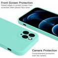 thumbnail image 4 of ORUYROP iPhone 12 Pro Max Case Compatible with iPhone 12 Pro Max Matte Silicone Gel Cover with Full Body Protection Anti-Scratch Shockproof Case 6.7 inch (Fragrant Green), 4 of 7