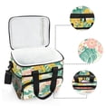 thumbnail image 6 of FORMRS Insulated Cooler Bag 24 Cans Capacity Soft Leakproof Lunch Box with Side Pockets, Floral Wave, 6 of 7