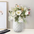 thumbnail image 4 of CSChome Artificial Flower Artificial Flower Bunch: Realistic Looking Non fading 5 Forks with 4 Rosebuds Perfect for Wedding Simulation Bouquets and Home Decor, 4 of 7