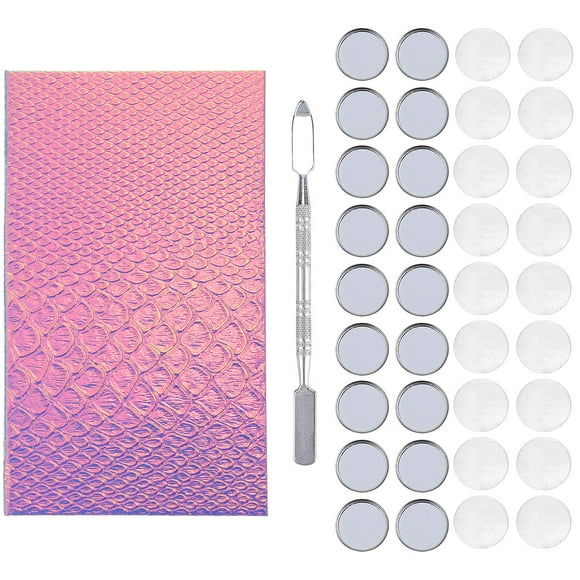 1 juego de placa de mezcla de color de sombra de ojos magnética con espátula para lápiz labial de sombra de ojos