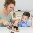 thumbnail image 3 of 1 Set DIY Remote Control Boat Model Kit Handmade Wooden Puzzle RC Ship Building Crafts STEM Educational Physics Science Experiment Toy, 3 of 8