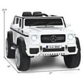 thumbnail image 2 of Patiojoy Licensed Mercedes Benz 12V Electric Kid RC Car Battery Powered Ride On Car White, 2 of 5