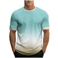 thumbnail image 2 of Shirts for Men Short Sleeve Crew Neck Pullover Blouse Shirts Men's Casual Leisure Breathable Outdoor Sport Tops, 2 of 5