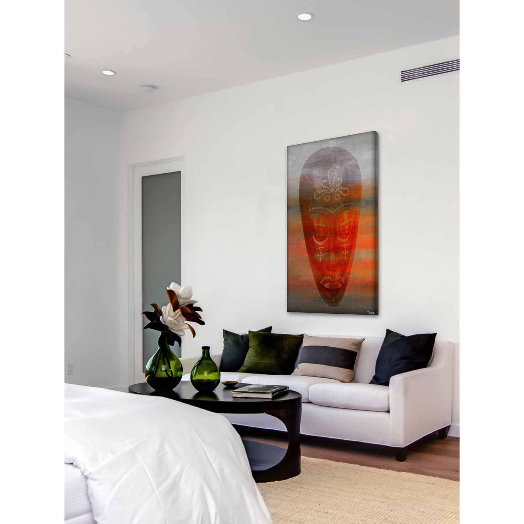 Parvez Taj "African Mask" Print on Canvas