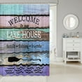 thumbnail image 2 of Erosebridal Vintage Paddle Shower Curtain 72Wx84L,Lodge Cabin Bathroom Curtain 72Wx84L,Lake House Bath Curtain,Teenager Bathroom Decor(Waterproof), 2 of 5