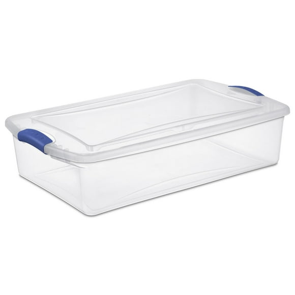 Sterilite 32 Liter Stadium Blue Latch Box, 32 Liter