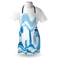 thumbnail image 3 of Aquatic Apron Surfer on Waves Water Sports Recreation Palms Sea Sailboats Summertime Holiday, Unisex Kitchen Bib Apron with Adjustable Neck for Cooking Baking Gardening, Blue Pale Blue, by Ambesonne, 3 of 3