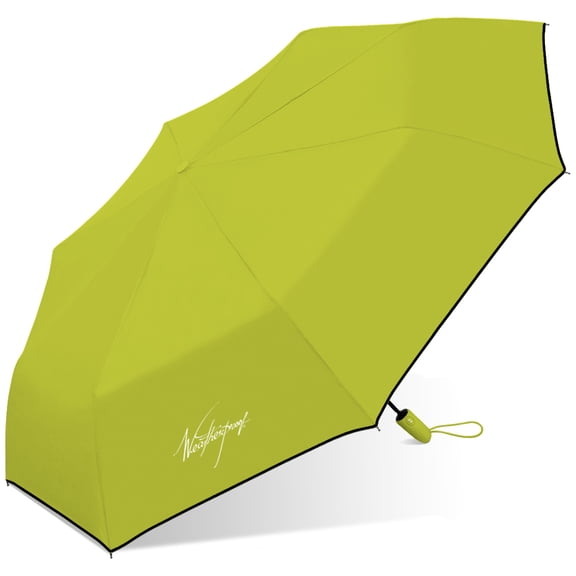 Weatherproof 42in Compact Rain Umbrella, Auto Open/Close, Windproof
