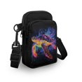 thumbnail image 3 of HELLHERO 4.33"x1.97"x7.09" Small Crossbody Purse, Men, Women with Vintage Neon Turtle Space, 3 of 7