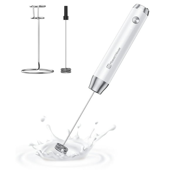 Espumador de leche Maestri House LunaFro recargable con soporte