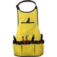 thumbnail image 1 of Delantal de tela Oxford para jardín, grueso, para herramientas de jardinería, cinturón, multifunción, impermeable, resistente al desgaste, para mujeres y hombres (amarillo), 1 of 4