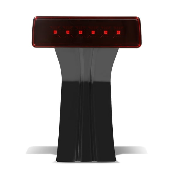 DNA Motoring 3BL-JWR07-RD For 2007 to 2017 Jeep Wrangler JK LED 3rd Third Tail Brake Light Rear Stop Lamp Red Housing 08 09 10 11 12 13 14 15 16