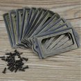 thumbnail image 4 of 12pcs Antique Brass Metal Label Pull Frame Handle File Name Card Holder, 4 of 4