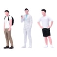 thumbnail image 3 of arctrm 1/64 Miniature Male Figure Painted Scene Props Mini Realistic Tiny People Figure 3pcs, 3 of 10