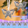thumbnail image 5 of SLYNSHome Christmas Ornament Memorial Supplies,2024 New Butterfly Statue Memory Pendant for Tree Hanging Butterfly Keepsake Xmas Decoration for Tree Home Party Car Xmas Gift (), 5 of 5