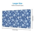thumbnail image 2 of Salouo whiet Snowflake blue background Print Large Mouse Pad,Extended Mat Desk Pad, 3mm Thick Mice Pad Desk Mat Big Desk Pad for Work, Game, Office, Home -16 x 29.5in, 2 of 8