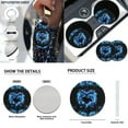 thumbnail image 5 of Jeiento Dolphin Automotive Seat Cover Interior Set, 17 Pack Car Front Rear Seat Covers Floor Mats Seatbelt Pads Love Heart Cup Coasters Keychains Armrest Cover Universal Fit SUVs Sedans Trucks, 5 of 8