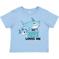thumbnail image 3 of Inktastic My Great Uncle Loves Me with Cute Sharks Boys or Girls Baby T-Shirt, 3 of 5