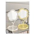 thumbnail image 2 of Rotatable Sunflower Design Plastic Tabletop Makeup Mirror - Single-Sided Countertop Vanity Mirror for Daily Makeup and Touch-Ups, Desktop Dressing Mirror with Adjustable Angle, Lightweight Cosmetic, 2 of 3