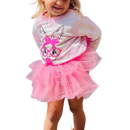 

Ma&Baby 6M-4Y Easter Toddler Kids Baby Girls Pullovers Loose Long Sleeve Cute Rabbit Print Sweatshirts Tops